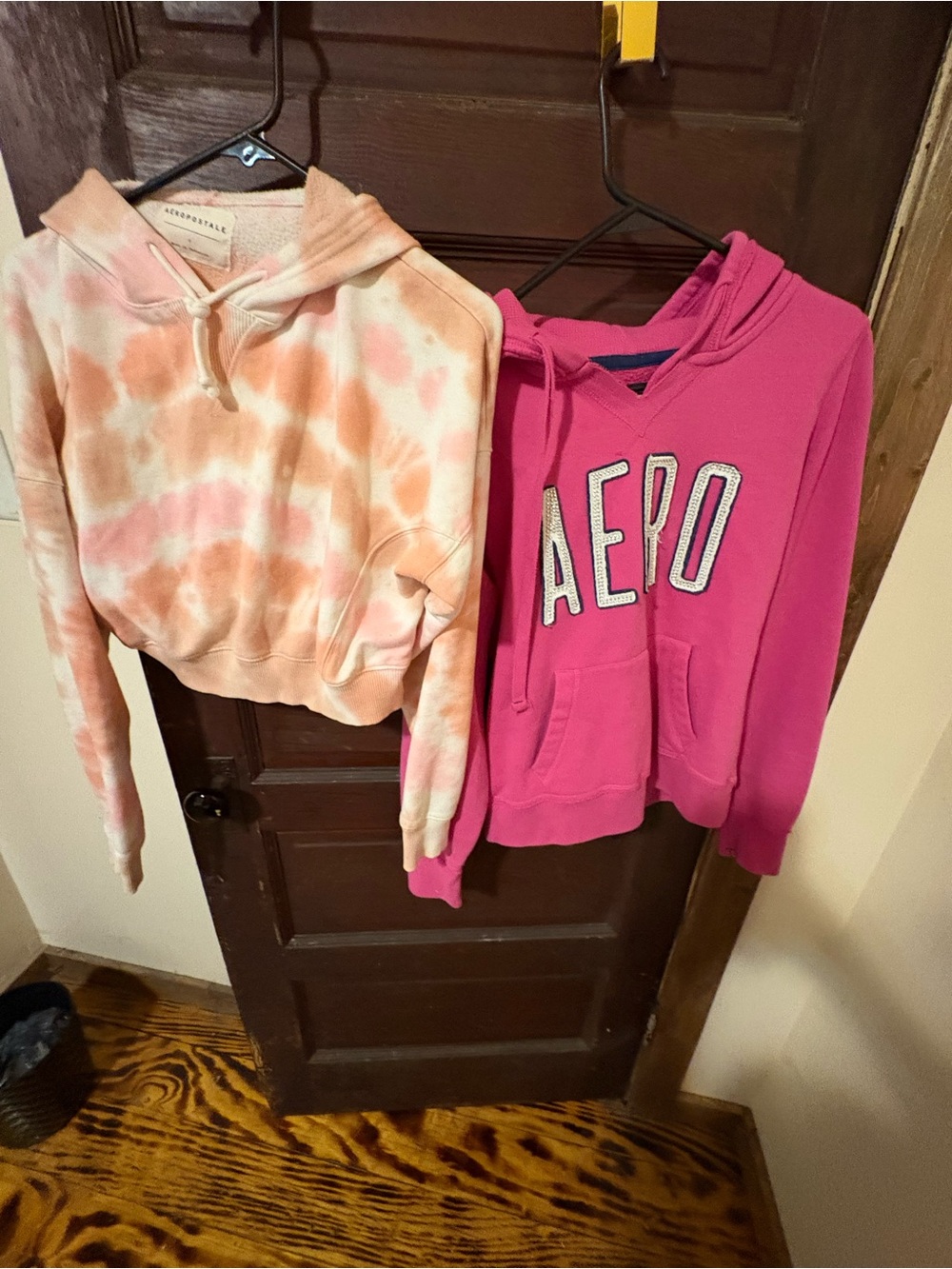 Aeropostale hoodie Bundle Crop top hoodie and magenta hoodie with bling
